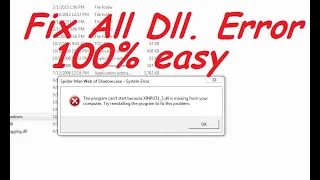 Fix All Dll. error  (2023) 100% Easy |26.Amirop