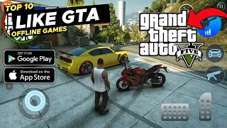 TOP 10 New Open World Games like GTA 5 for Android 2023 • Best Roleplay GTA Games • Offline Games