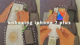 UNBOXING 📦: Iphone 7 Plus Matte Black in 2021 🍎📱 [128 GB]