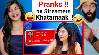 PRANKING and CHALLENGING streamers to do Crazy Dares !! *Funny* | Reaction video