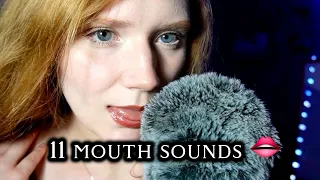 ASMR 11 different MOUTH SOUNDS🫦👅 100% tingly😴