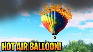 HOT AIR BALLOON FALLS OUT OF SKY AND CRASHES! *LANDS ON A HOUSE* ER:LC Roblox Realistic Roleplay