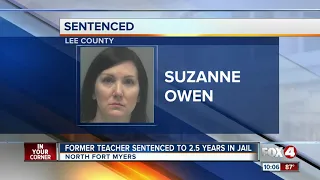 Former teacher in Fort Myers sentenced for sexual relationship with student