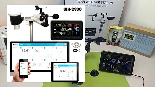 Автономная метеостанция (погодная станция) c Wi-Fi модулем WH-2900