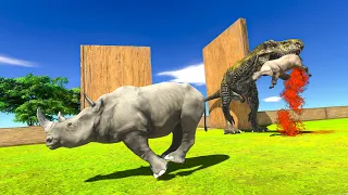 Run and Escape from Deadly T Rex - Animal Revolt Battle Simulator