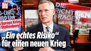 „Echte Gefahr“ eines Krieges in Europa | Nato-Chef Jens Stoltenberg exklusiv bei BILD Live