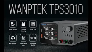 WANPTEK TPS3010 дешёвый лабораторный блок питания короткий обзор и демонстрация работы