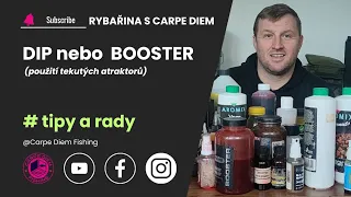 Použít dip nebo booster? 3 tipy na skvělé atraktory| co chutná rybám| jak si vylepšuji nástrahy já🎣💯