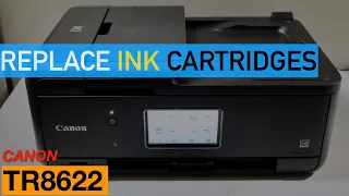 Canon Pixma TR8622 Ink Cartridge Replacement.