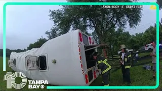 Body camera video shows scene of deadly bus crash that killed 8 farmworkers in Florida