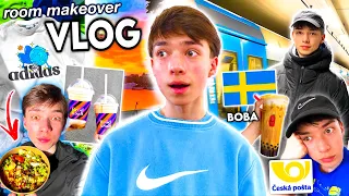 VLOG: Room Makeover, Let do Švédska, Oslava 18. Narozenin, PROBLÉM s Poštou, HAUL, Boba, Smoothie