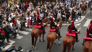 La Garde Républicaine à cheval au Village Suisse Paris