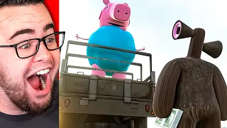 SIREN HEAD meets PEPPA PIG (Reaction)