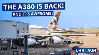 TRIP REPORT | Etihad Airways AWESOME Airbus A380 | London - Abu Dhabi | Economy Class