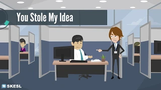 English Conversation Lesson 38:  You Stole My Idea