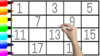 1234567890 | Write Numbers 1 to 20 With Coloring Page | Read Numbers | Learn Colors Names #Kids