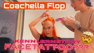 HAARE FÄRBEN GEHT SCHIEF!!! Facetattoo,Kennlernstory, Coachella Flop und Geister?🫢