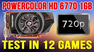 PowerColor HD 6770 1GB - Test in 12 games - 720p