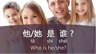 How to Recognize People "Who is she?” in Chinese - Day 9 tā shì shéi (Free Chinese Lesson)