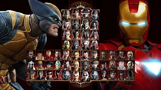 Mortal Kombat 9 - Expert Tag Ladder (WOLVERINE & IRON MAN) - Gameplay @(1080p) - 60ᶠᵖˢ ✔