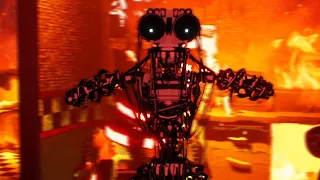 *NEW* CHASED BY IGNITED ENDOS WHILE THE BUILDING IS BURNING DOWN.. | FNAF The Heck of Creation