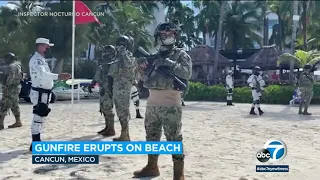 Gunmen on jet skis open fire into the air at beach near Cancun hotel l ABC7