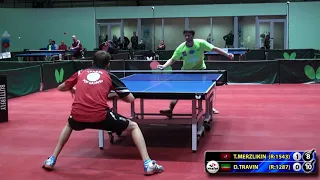 МЕРЗЛИКИН - ТРАВИН #RUSSIAN #Championships #tabletennis #настольныйтеннис