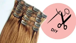 DIY : How to make Clip in Hair Extensions