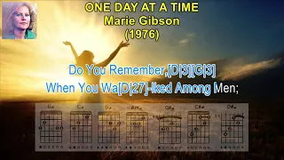 ONE DAY AT A TIME - Marie Gibson (1976) #gospelmusic With Scrolling Karaoke Lyrics And Guitar Chords