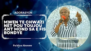 Mwen te Chwazi nèt pou toujou ant Mond sa e fis Bondye // Sr Fendie Noel [Adorasyon]#jesus