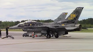 F-16 Viper Ground Show & Demo 2022 Charleston Air Expo