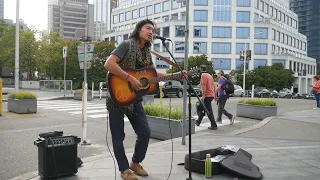 across the universe by the beatles - oct 4 2022 - BUSKING