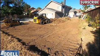 Massive 40 Yard Concrete Patio Demo & Setup with Drains