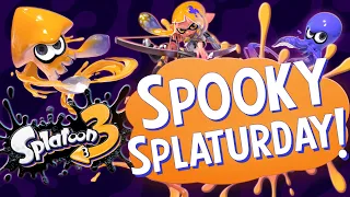 🔴SPOOKY SPLATURDAY!👻👀 Splatoon 3 ZOMBIE SALMONS + MINI GAMES + SPLATOWEEN COSTUME PARTIES with YOU!