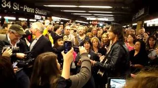 RICK SPRINGFIELD NYC SUBWAY PERFORMANCE - DON'T TALK TO STRANGERS