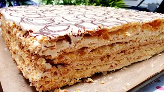 A HUGE Snickers Cake that melts in your mouth! Simple and very tasty! Cake NAPOLEON!