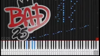 Bad - Michael Jackson (Tutorial Synthesia) + SHEETS | Advanced Piano