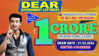 DEAR LOTTERY LIVE DEAR 6 PM 21.03.2024 NAGALAND LOTTERY LIVE DEAR LOTTERY LIVE LOTTERY SAMBAD LIVE