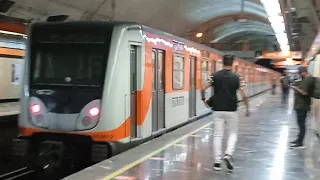 Concarril NM-83A y Bombardier NM-02 en Camarónes (Línea 7) - Metro CDMX