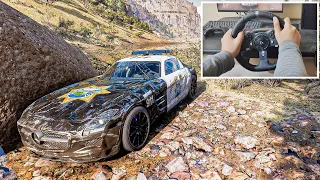 Restore - Police Mercedes-Benz SLS AMG + Chase | Forza Horizon 5 | Logitech G920 | 4K 60FPS