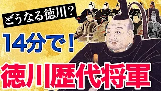 【歴代将軍】どうなる徳川【江戸時代】家康、秀忠、家光、家綱、綱吉、家宣、家継、吉宗、家重、家治、家斉、家慶、家定、家茂、慶喜