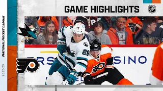 Sharks @ Flyers 10/23 | NHL Highlights 2022