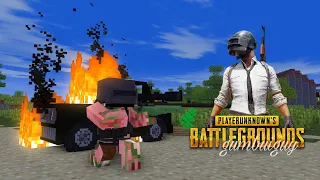 Monster School : PLAYER UNKNOWN'S BATTLEGROUNDS  CHALLENGE (PUBG)- Minecraft Animation