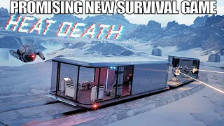 Day 1 of This Impressive New Survival Game | Heat Death Survival Train Gameplay | Part 1