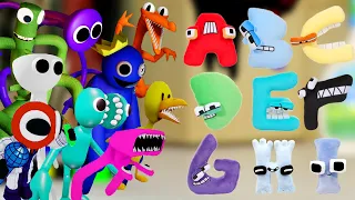 New "Sliced" But Rainbow Friends Vs Alphabet Lore 🎶 FNF Sliced But Everyone Sings It (New Mod)