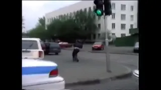 Police Chase In Moscow, Russia, May 16, 1997