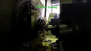 Cutting Spiral Bevel Gear by CNC machine.