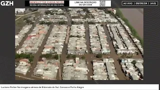 Veja imagens aéreas de Canoas, Eldorado do Sul e POA nesta quinta (9)