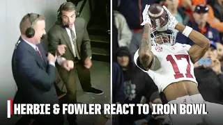 WHAT JUST HAPPENED?! Herbstreit & Fowler react to end of Iron Bowl | ESPN College Football