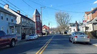 Driving from Hellertown to Nazareth, Pennsylvania